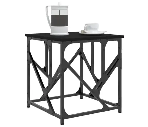 Kafijas Galdiņš, Melns, 45X45X47,5 Cm, Inženierijas Koks Vidaxl