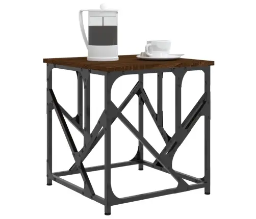 Kavos Staliukas, Rudas Ąžuolo, 45X45X47,5cm Apdirbta Mediena
