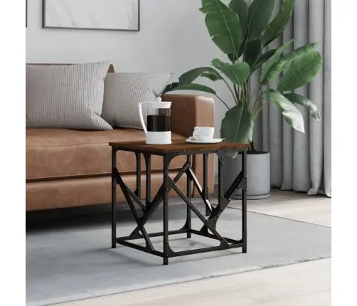 Kavos Staliukas, Rudas Ąžuolo, 45X45X47,5cm Apdirbta Mediena