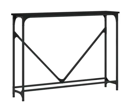 Konsoles Galdiņš, Melns, 102X22,5X75 Cm, Inženierijas Koks Vidaxl