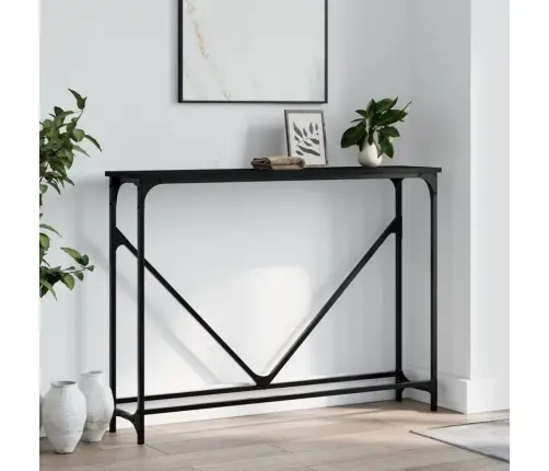 Konsoles Galdiņš, Melns, 102X22,5X75 Cm, Inženierijas Koks Vidaxl