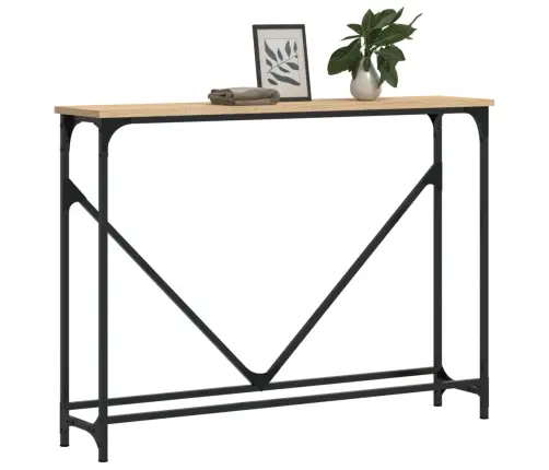 Konsoles Galdiņš, Koka Krāsa, 102X22,5X75 Cm, Inženierijas Koks Vidaxl