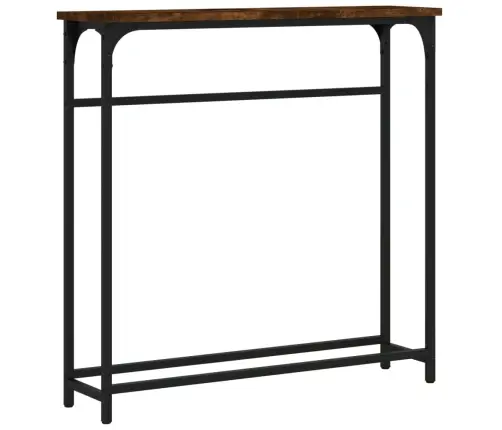 Konsolinis Staliukas, Dūminio Ąžuolo, 75X19,5X75cm Mediena