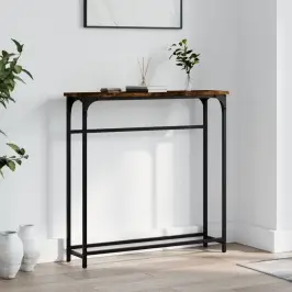 Konsolinis Staliukas, Dūminio Ąžuolo, 75X19,5X75cm Mediena