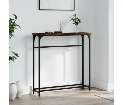 Konsolinis Staliukas, Dūminio Ąžuolo, 75X19,5X75cm Mediena