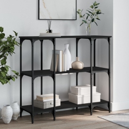 Konsoollaud, Must, 102 X 35 X 90 cm Tehispuit