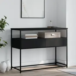 Konsoles Galdiņš, Melns, 100X40X75 Cm, Inženierijas Koks Vidaxl