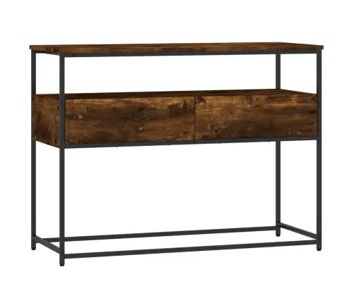 Konsoollaud, Suitsutatud Tamm, 100 X 40 X 75 cm Tehispuit Konsoollaud, Suitsutatud Tamm, 100 X 40 X 75 cm Tehispuit