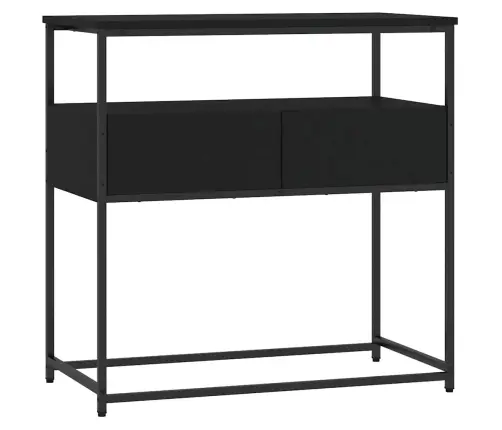Konsolinis Staliukas, Juodas, 75X40X75cm Apdirbta Mediena