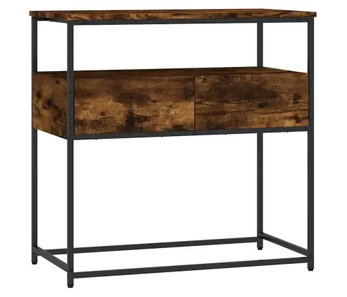 Konsoles Galdiņš, Ozolkoka, 75X40X75 Cm, Inženierijas Koks Vidaxl