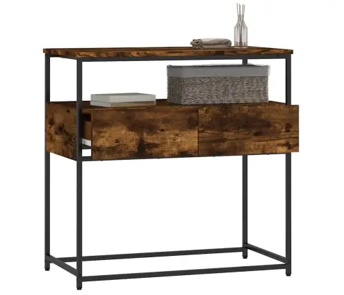 Konsoles Galdiņš, Ozolkoka, 75X40X75 Cm, Inženierijas Koks Vidaxl