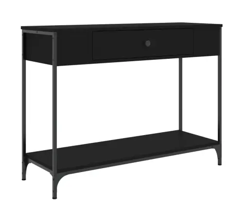 Konsoollaud, Must, 100 X 34,5 X 75 cm Tehispuit