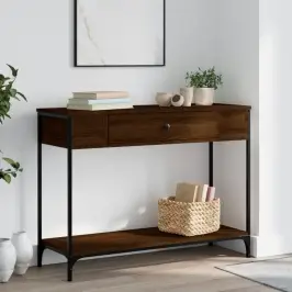 Konsoollaud, Pruun Tamm, 100 X 34,5 X 75 cm Tehispuit