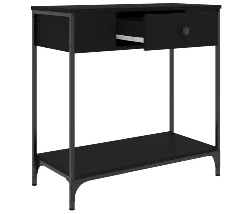 Konsolinis Staliukas, Juodas, 75X34,5X75cm Apdirbta Mediena Konsolinis Staliukas, Juodas, 75X34,5X75cm Apdirbta Mediena