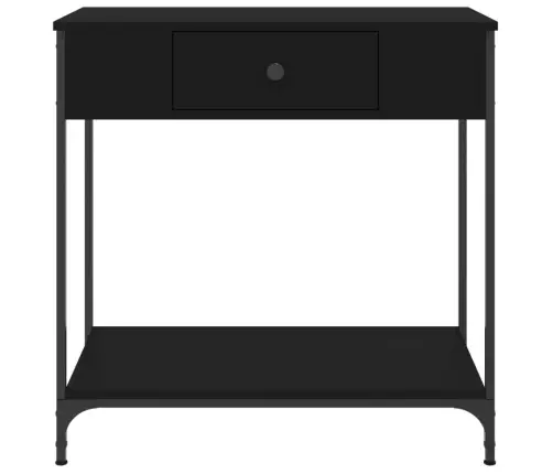 Konsolinis Staliukas, Juodas, 75X34,5X75cm Apdirbta Mediena Konsolinis Staliukas, Juodas, 75X34,5X75cm Apdirbta Mediena