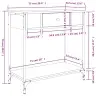 Konsoles Galdiņš, Ozolkoka, 75X34,5X75 Cm, Inženierijas Koks Vidaxl