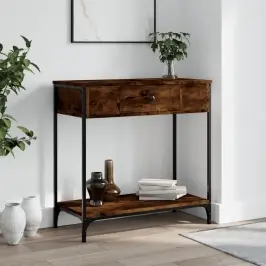 Konsoles Galdiņš, Ozolkoka, 75X34,5X75 Cm, Inženierijas Koks Vidaxl