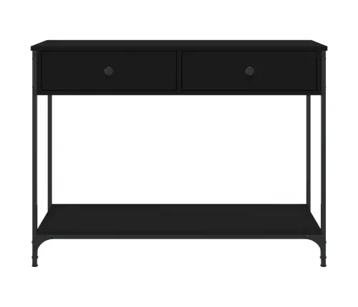 Konsoles Galdiņš, Melns, 100X34,5X75 Cm, Inženierijas Koks Vidaxl