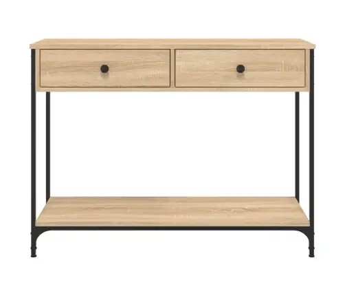 Konsoles Galdiņš, Koka Krāsa, 100X34,5X75 Cm, Inženierijas Koks Vidaxl