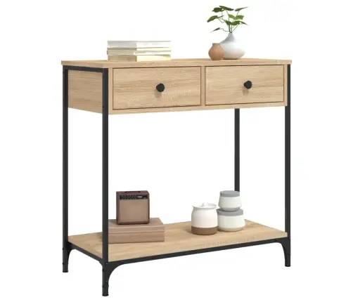 Kavos Staliukas, Sonoma Ąžuolo, 75X34,5X75cm Apdirbta Mediena