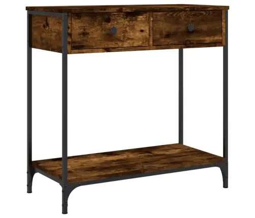 Konsoles Galdiņš, Ozolkoka, 75X34,5X75 Cm, Inženierijas Koks Vidaxl