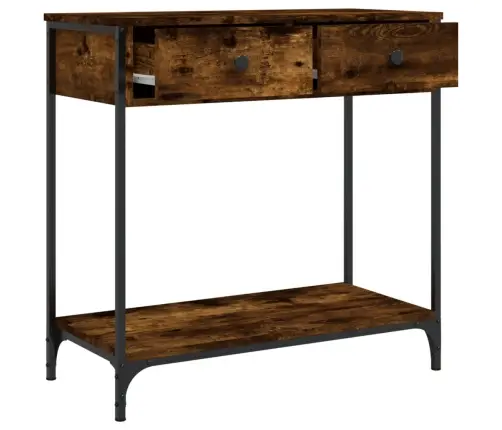 Konsoles Galdiņš, Ozolkoka, 75X34,5X75 Cm, Inženierijas Koks Vidaxl