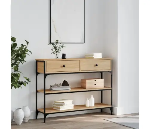 Konsoles Galdiņš, Koka Krāsa, 100X25X75 Cm, Inženierijas Koks Vidaxl