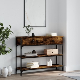 Konsoles Galdiņš, Ozolkoka, 100X25X75 Cm, Inženierijas Koks Vidaxl