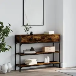 Konsoles Galdiņš, Ozolkoka, 100X25X75 Cm, Inženierijas Koks Vidaxl