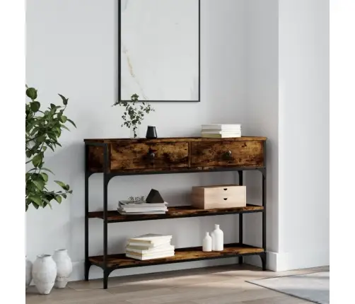 Konsoles Galdiņš, Ozolkoka, 100X25X75 Cm, Inženierijas Koks Vidaxl