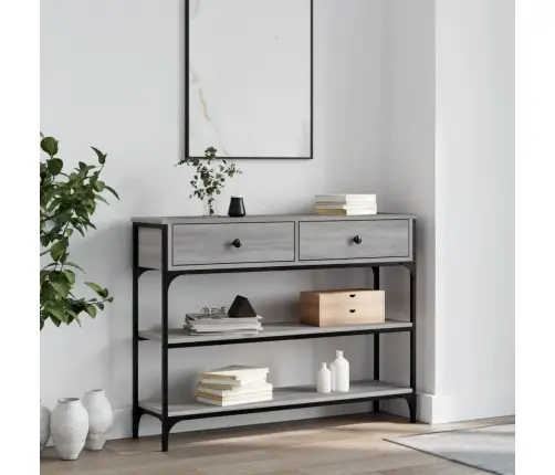 Konsoollaud, Hall Sonoma Tamm, 100 X 25 X 75 cm Tehispuit