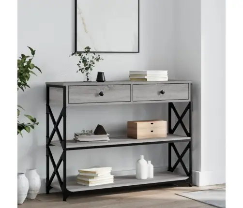 Konsoollaud, Hall Sonoma Tamm, 100 X 28 X 75 cm Tehispuit