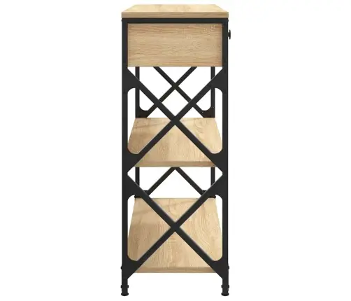 Konsoles Galdiņš, Koka Krāsa, 75X28X75 Cm, Inženierijas Koks Vidaxl