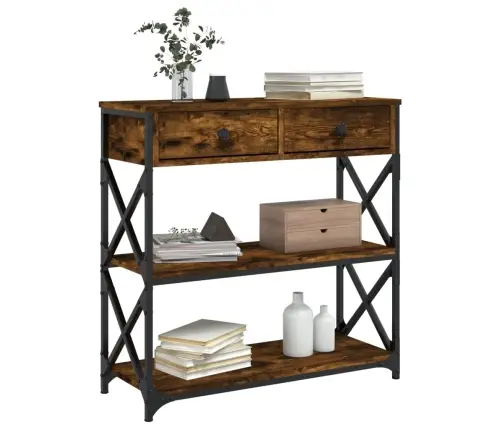 Konsoles Galdiņš, Koka Krāsa, 75X28X75 Cm, Inženierijas Koks Vidaxl