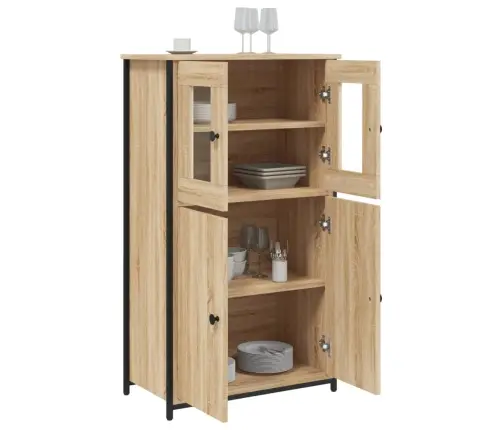 Augstais Skapītis, Ozola, 62X32X106,5 Cm, Inženierijas Koks Vidaxl Augstais Skapītis, Ozola, 62X32X106,5 Cm, Inženierijas Koks Vidaxl