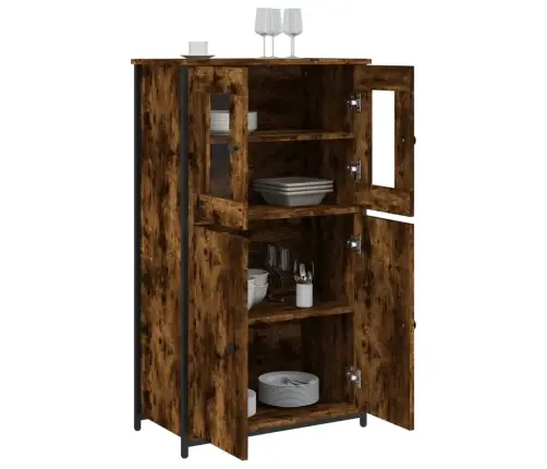 Augstais Skapītis, Ozola, 62X32X106,5 Cm, Inženierijas Koks Vidaxl