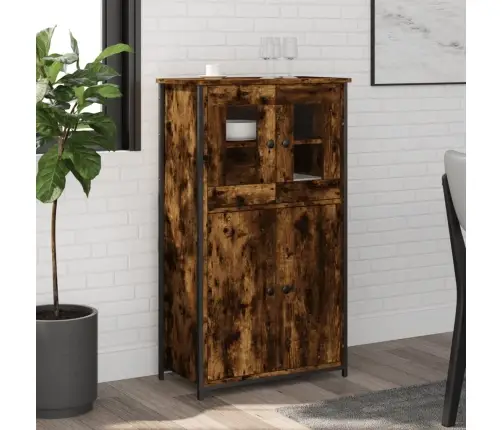 Augstais Skapītis, Ozola, 62X32X106,5 Cm, Inženierijas Koks Vidaxl