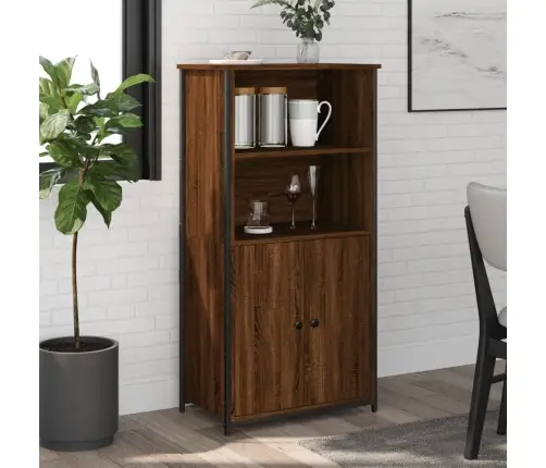 Augstais Skapītis, Brūns, 62X36X121,5 Cm, Inženierijas Koks Vidaxl