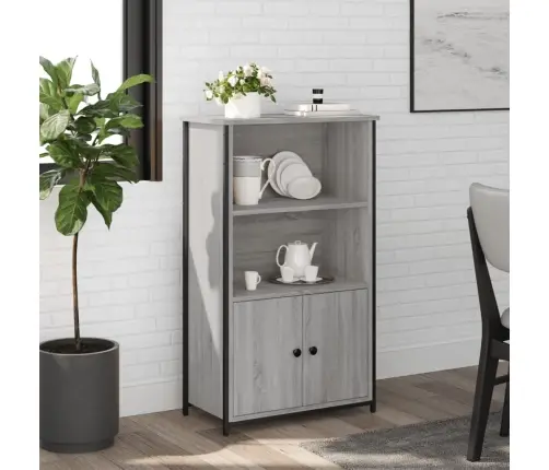 Augstais Skapītis, Pelēka Ozolkoka Krāsa, Inženierijas Koks Vidaxl