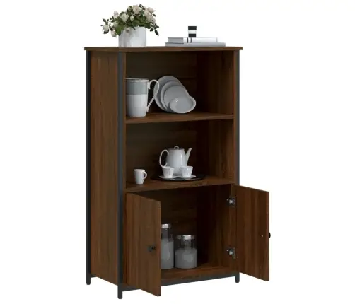 Augstais Skapītis, Ozolkoka Krāsa, Inženierijas Koks Vidaxl