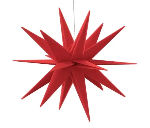 Jõulutuli Led-Valgustusega, Kokkupandav, Punane, 43 Cm