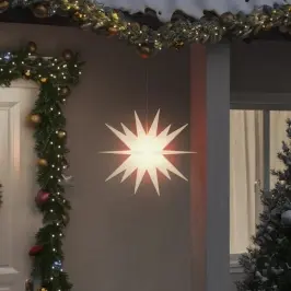 Jõulutuli Led-Valgustusega, Kokkupandav, Valge, 43 Cm