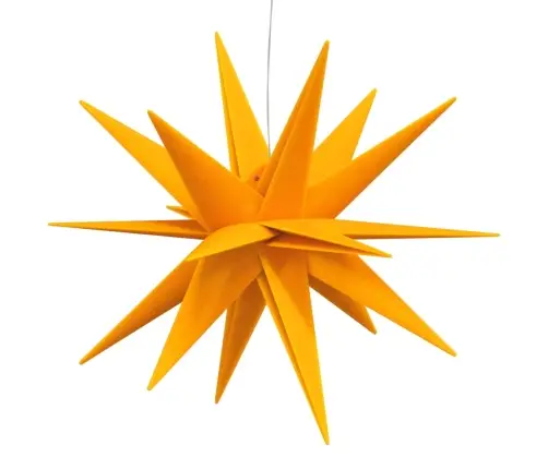 Ziemassvētku Lampa Ar Led, Salokāma, Dzeltena, 43 Cm Vidaxl