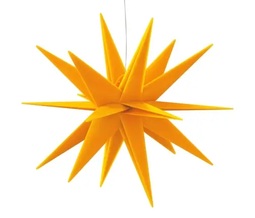 Ziemassvētku Lampa Ar Led, Salokāma, Dzeltena, 43 Cm Vidaxl