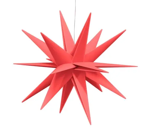 Ziemassvētku Lampa Ar Led, Salokāma, Sarkana, 57 Cm Vidaxl