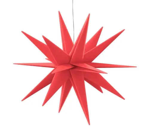 Ziemassvētku Lampa Ar Led, Salokāma, Sarkana, 57 Cm Vidaxl