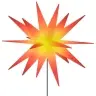 Ziemassvētku Lampa Ar Led Un Mietiņu, Salokāma, Sarkana, 57 Cm Vidaxl