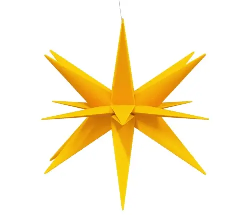 Ziemassvētku Lampa Ar Led, Salokāma, Dzeltena, 100 Cm Vidaxl