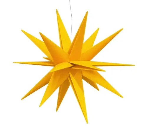 Ziemassvētku Lampa Ar Led, Salokāma, Dzeltena, 100 Cm Vidaxl