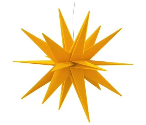 Ziemassvētku Lampa Ar Led, Salokāma, Dzeltena, 100 Cm Vidaxl